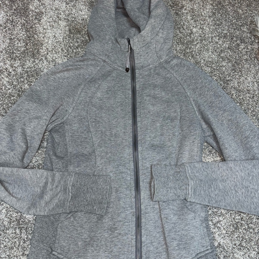 lululemon athletica Gray Hooded Jacket